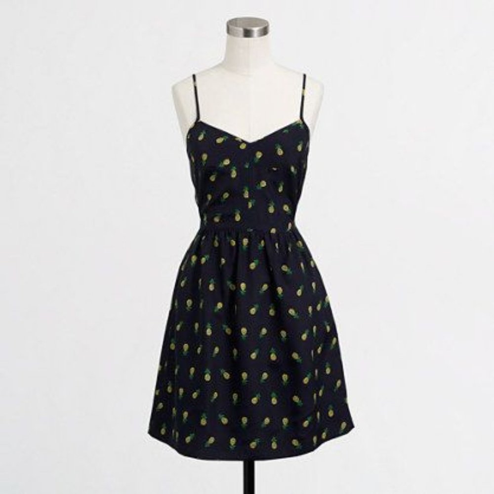 J Crew Factory Printed Pineapple Dress